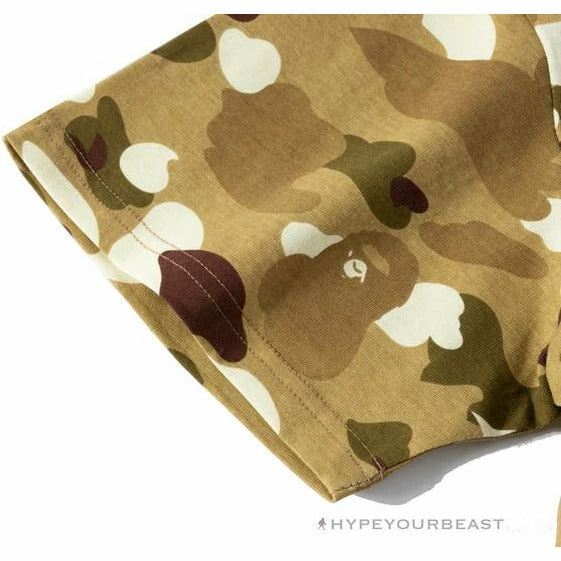 Clothes BAPE Military Style Desert Camouflage Tee Shirt ‘YELLOW’
