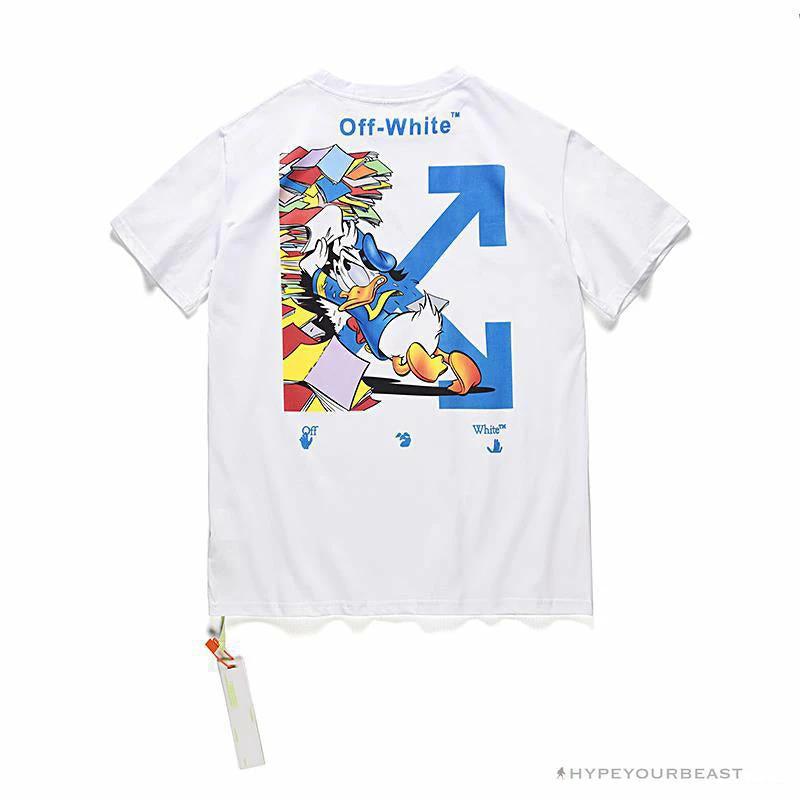 OFF-WHITE Summer Donald Duck Print Tee Shirt ‘WHITE’
