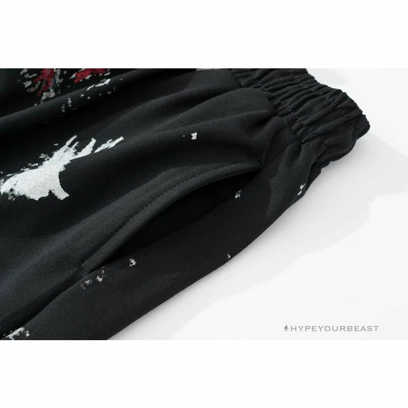 Pants OFF-WHITE Hot Starry Sky Fireworks Shorts ‘BLACK’