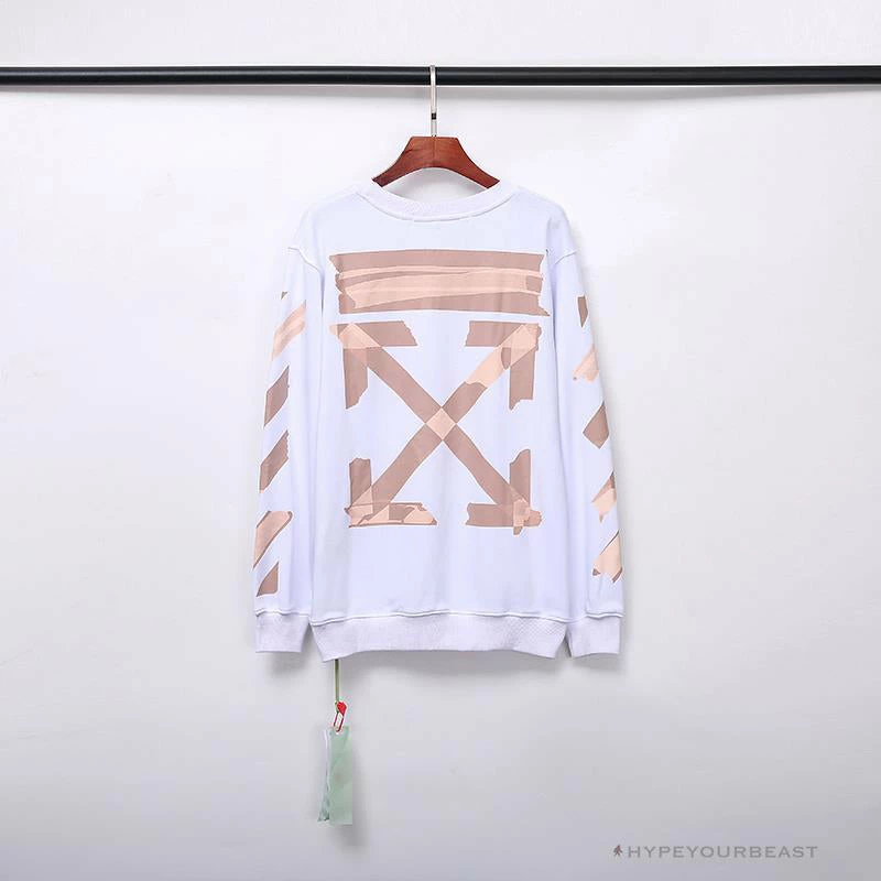 OFF-WHITE Rubber Strip Arrow Long Sleeve Shirt ‘WHITE’