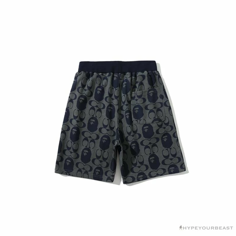 BAPE X COACH Co-Branded Dark-Blue Shorts Clothes
