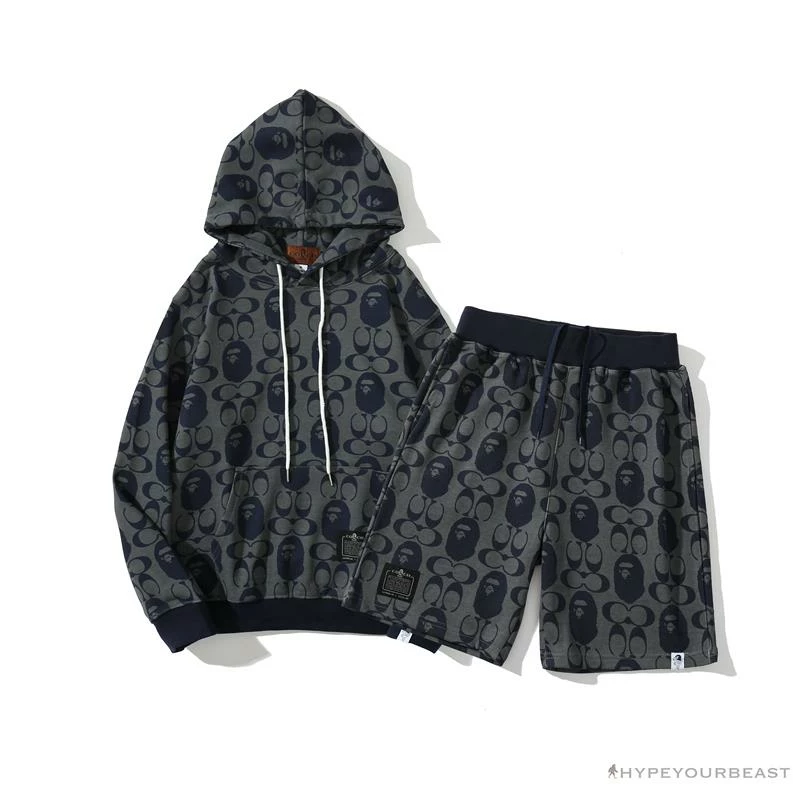 BAPE X COACH Co-Branded Dark-Blue Shorts Clothes