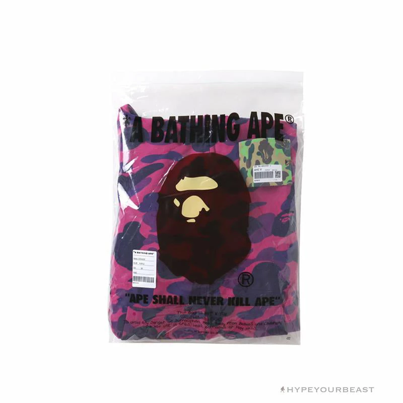 BAPE Camo Hoodie Shark Head ‘PURPLE’