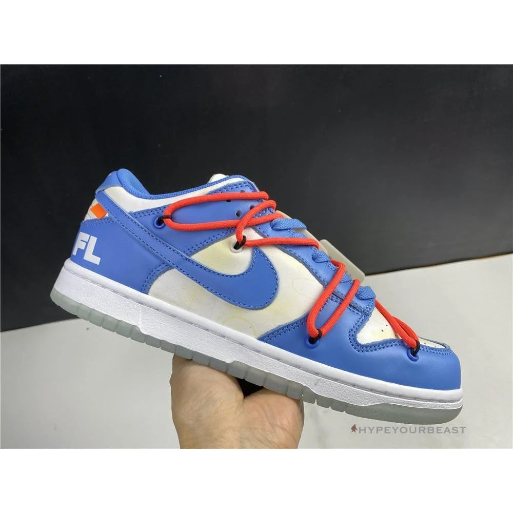 Futura X Off-White X Nike Dunk Low Blue