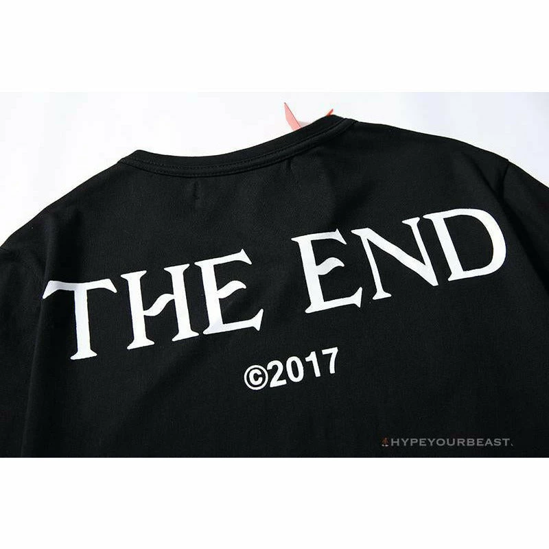 OFF-WHITE CO VIRGIL ABLOH Portrait Tee Shirt “BLACK’