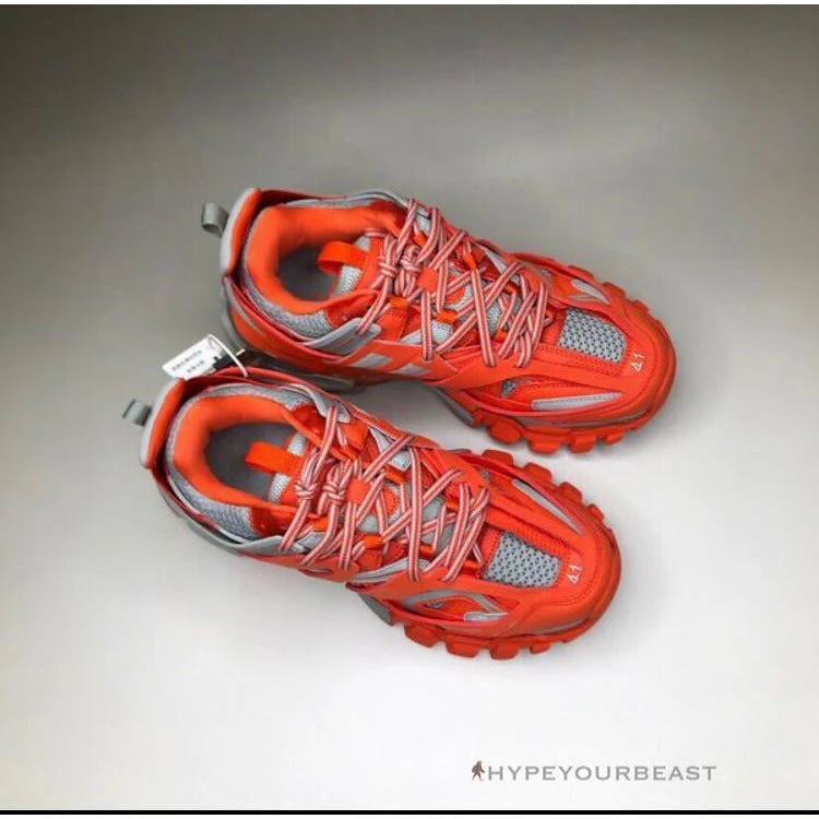 Ba*len*cia*ga bcg track sneakers 3.0 orange/slate grey