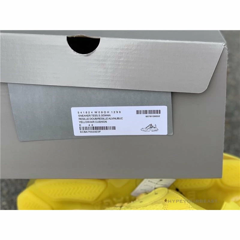 bcg triple s ‘yellow’ Ba*len*cia*ga triple s