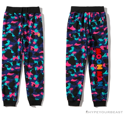 BAPE X KID CUDI Camouflage Pants Clothes