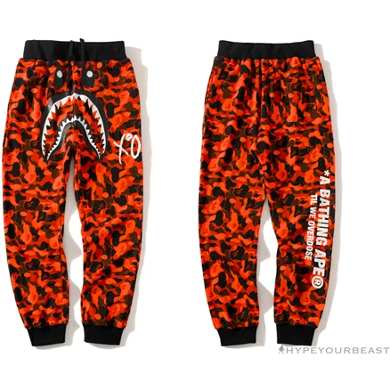 BAPE X XO Co-Branded Camouflage Pants ‘RED’ Clothes
