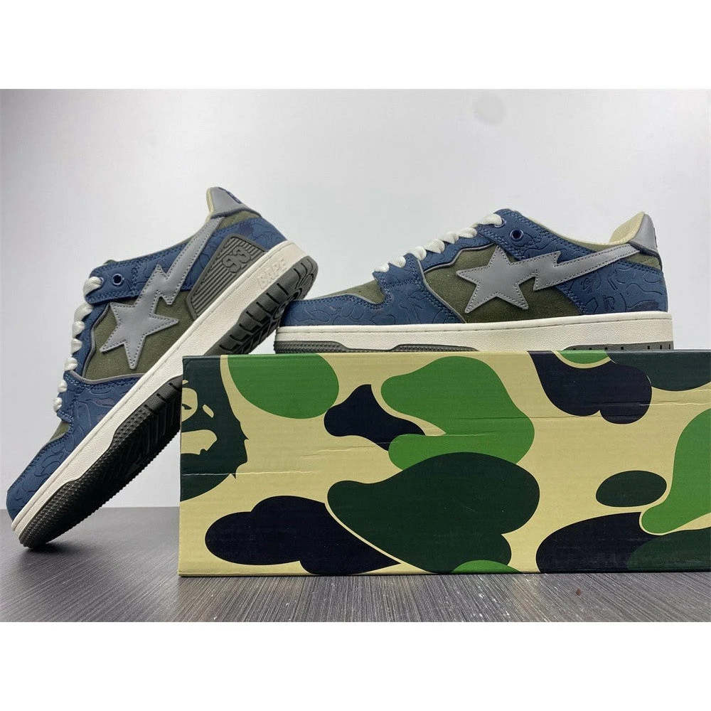 Bape Sta Low Top Sneakers ‘Blue Green’