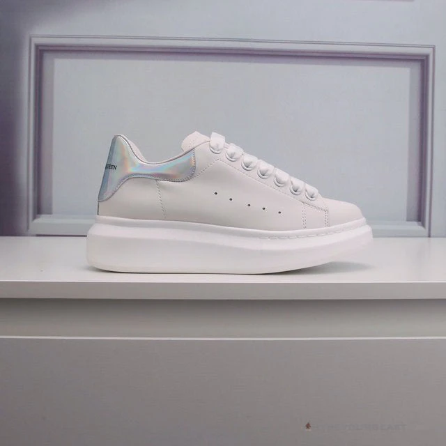 Alexander McQueen White / Silver Heel