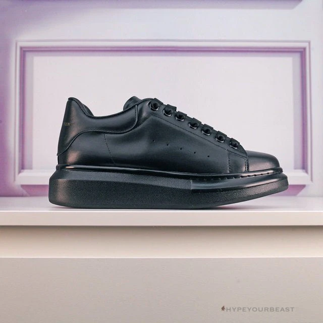 Alexander McQueen Black On Black Lace Up Sneaker A. Mcqueen