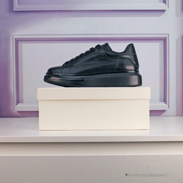 Alexander McQueen Black On Black Lace Up Sneaker A. Mcqueen