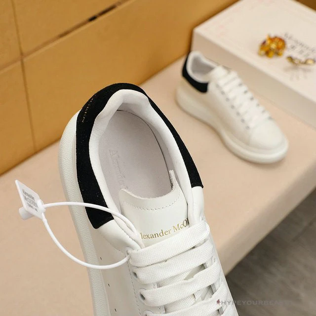A. Mcqueen Alexander McQueen White / Black Suede Heel Sneaker