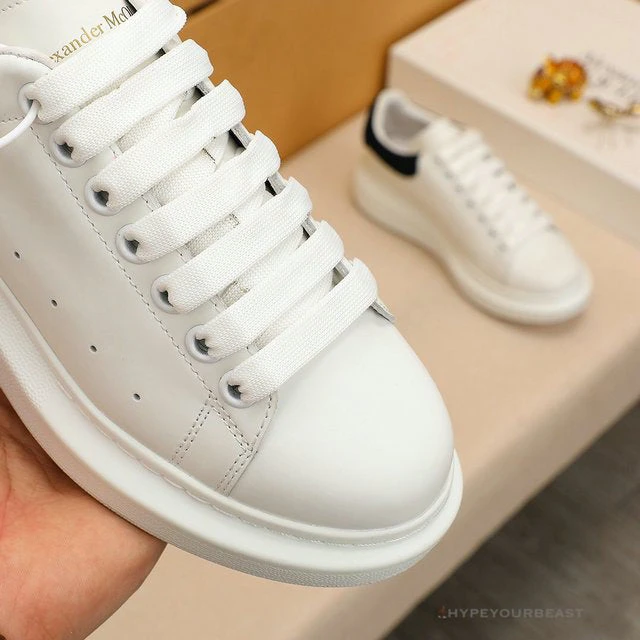 A. Mcqueen Alexander McQueen White / Black Suede Heel Sneaker