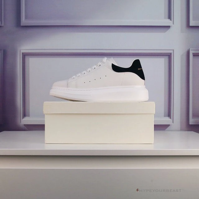 A. Mcqueen Alexander McQueen White / Black Suede Heel Sneaker