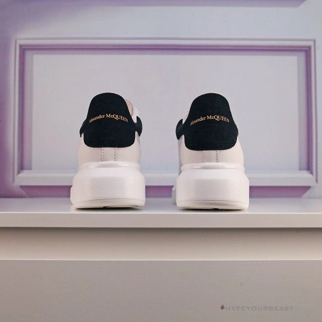 A. Mcqueen Alexander McQueen White / Black Suede Heel Sneaker