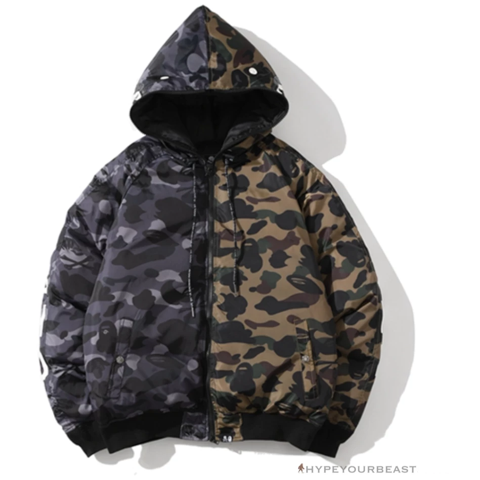 HypeYourBeast Bape Camo Hoodie Green Black Clothes