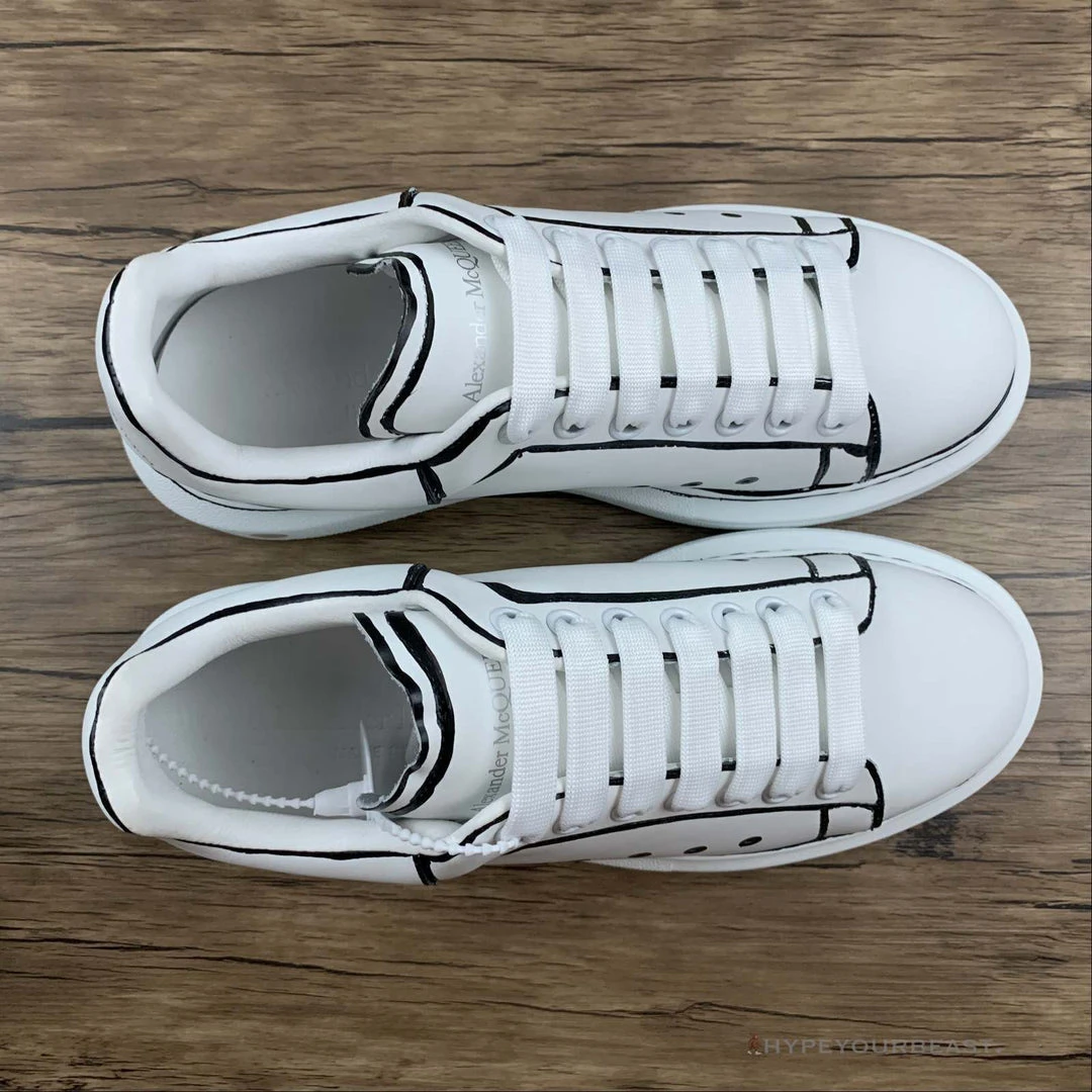 HypeYourBeast Alexander McQueen White / Black Outline
