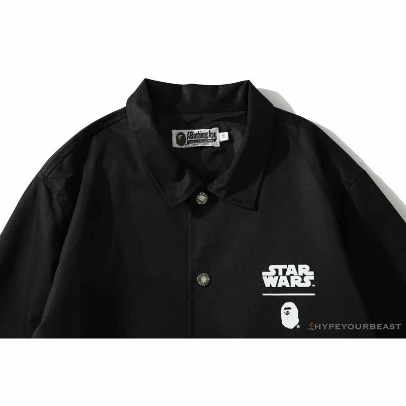 Clothes BAPE X Star Wars Collaboration Windbreaker Jacket ‘BLACK’