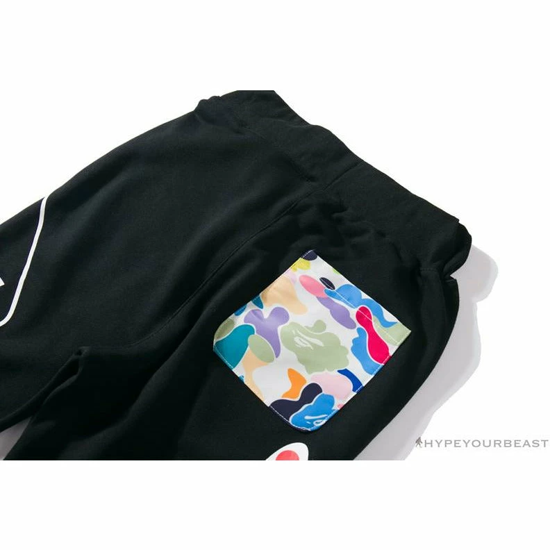 Clothes BAPE X FCRB Joint Color Pocket Shark Pants