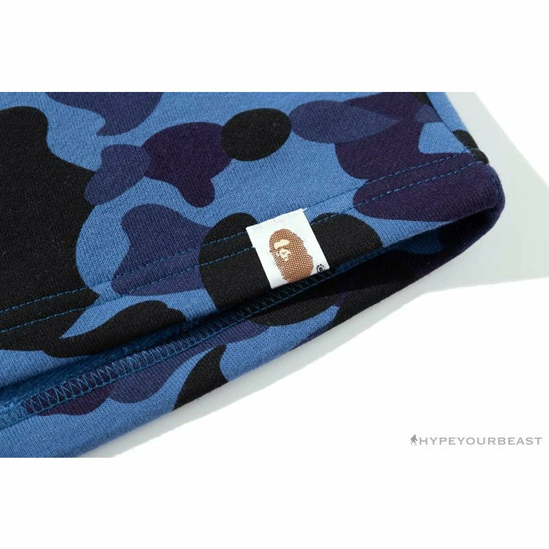 BAPE X READYMADE Tiger Head Foam Camouflage Shorts ‘BLUE’ Clothes