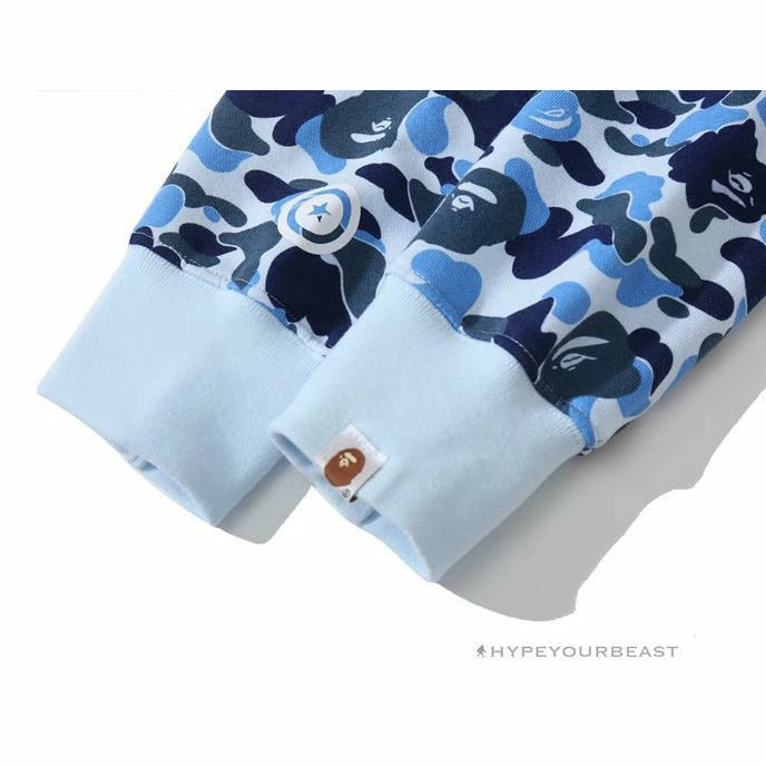 HypeYourBeast Bape Camo Hoodie Shark Head BLUE