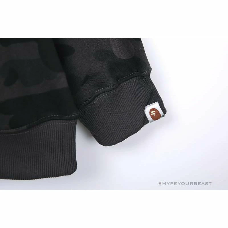 Clothes BAPE Classic Ape Head Embroidered Camouflage Long Sleeve Shirt ‘GREY’