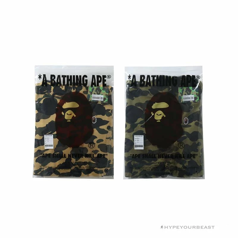 HypeYourBeast BAPE Camouflage Kangaroo Hooded Hoodie Green Clothes
