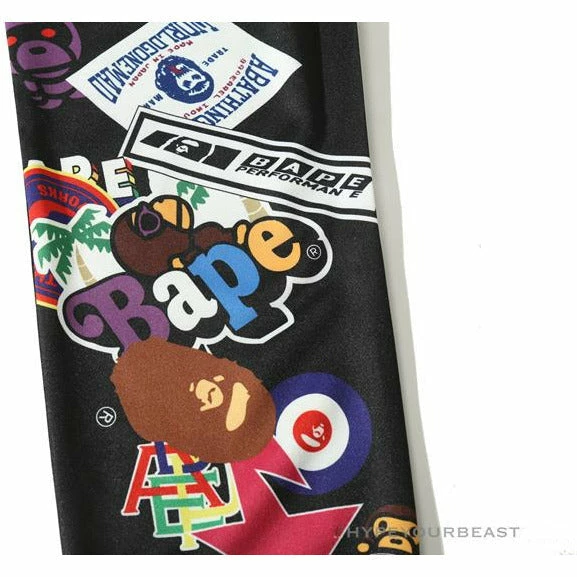 BAPE Badge LOGO Sticker Style Stitching Pants