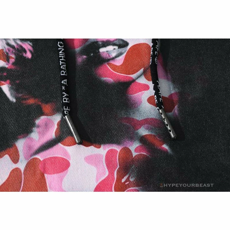 Clothes BAPE Marilyn Monroe Powder Camouflage Hoodie ‘BLACK’