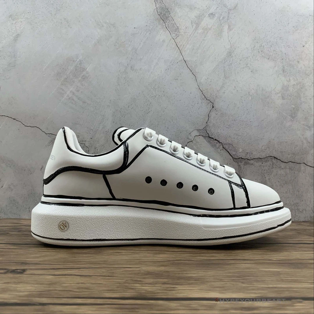 HypeYourBeast Alexander McQueen White / Black Outline
