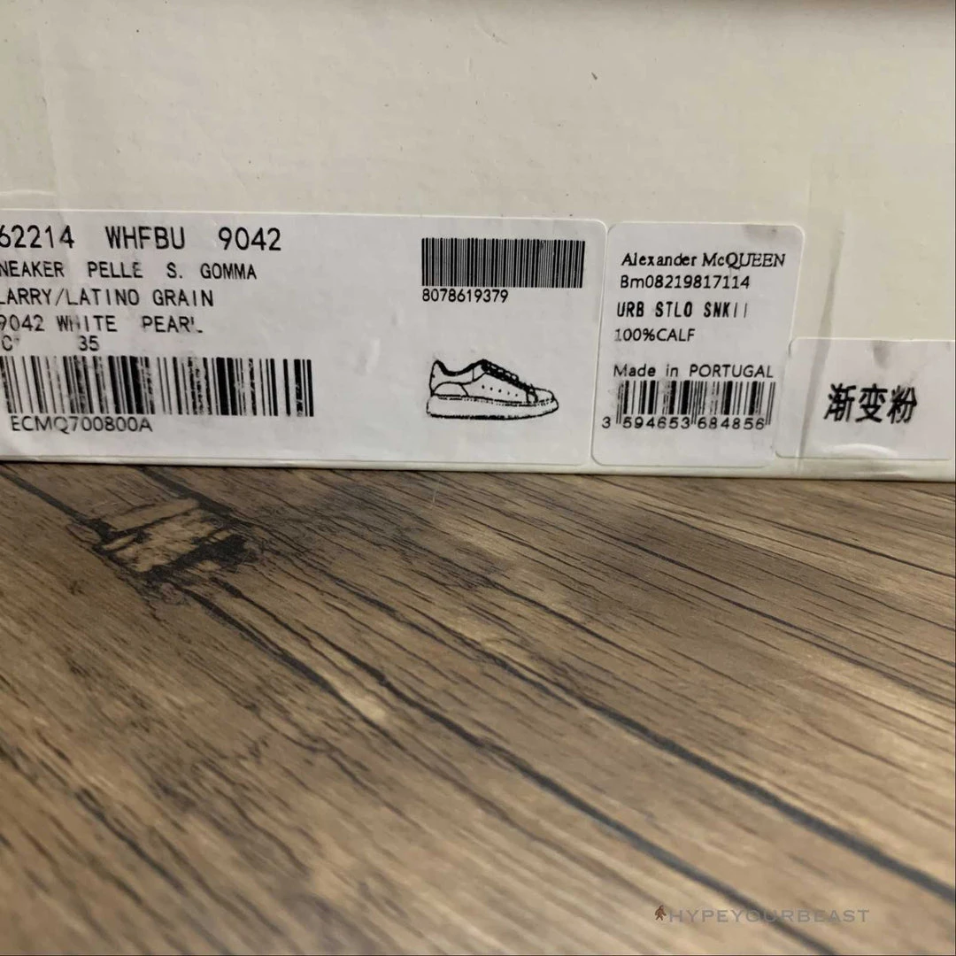 HypeYourBeast Alexander McQueen White / Pink Sparkle