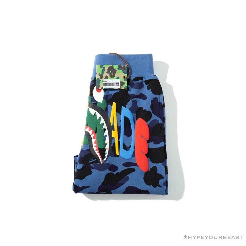 BAPE X READYMADE Tiger Head Foam Camouflage Shorts ‘BLUE’ Clothes