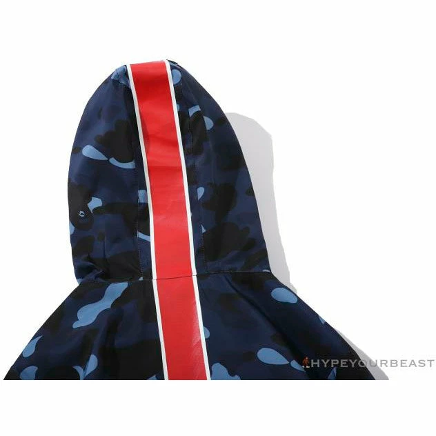 Clothes BAPE X PSG Paris Saint-Germain Camouflage Blue-Red Hoodie
