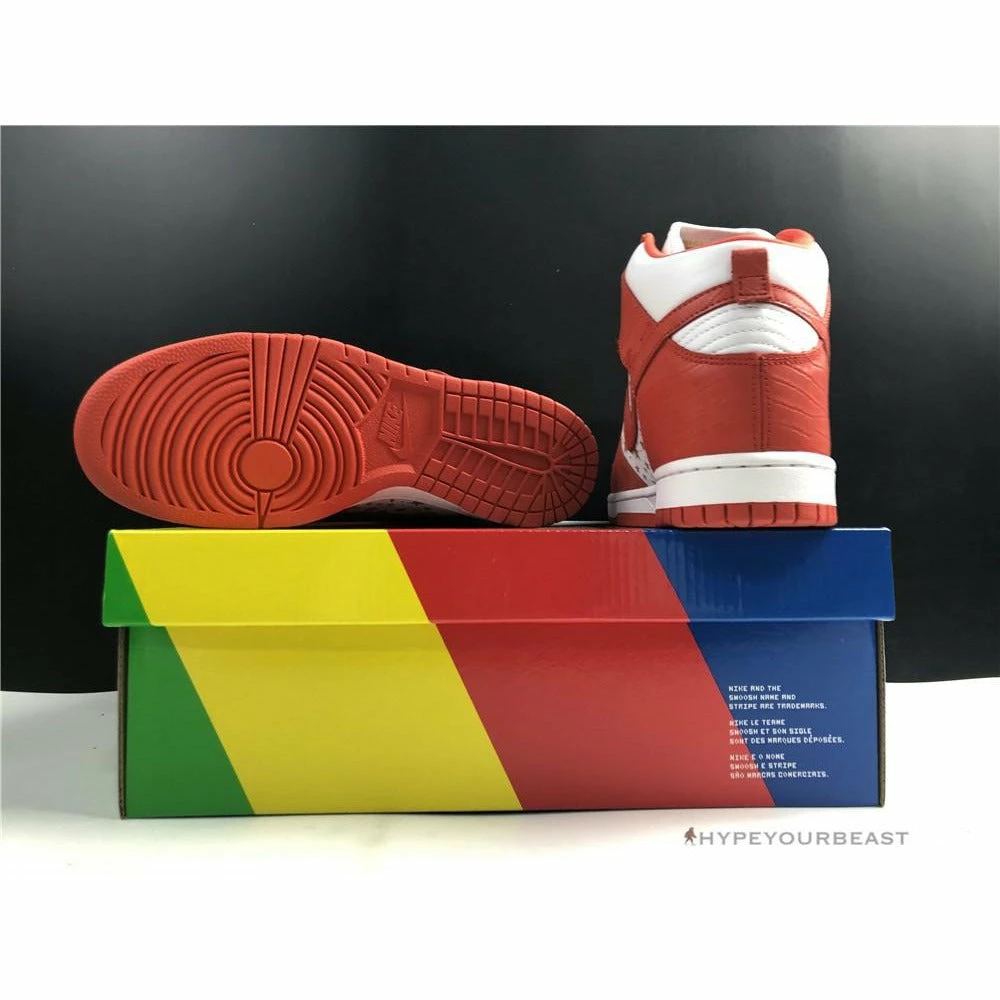 nike dunk high x S*p*e red