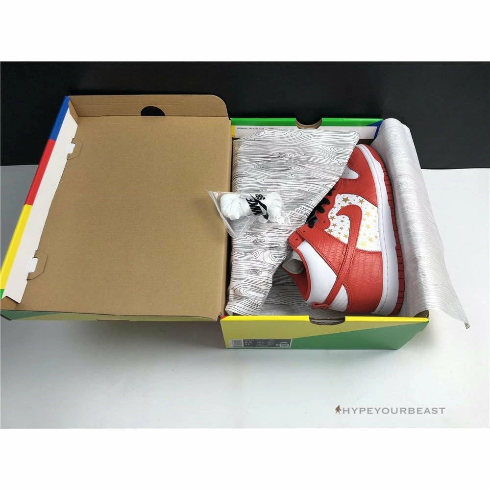 nike dunk high x S*p*e red
