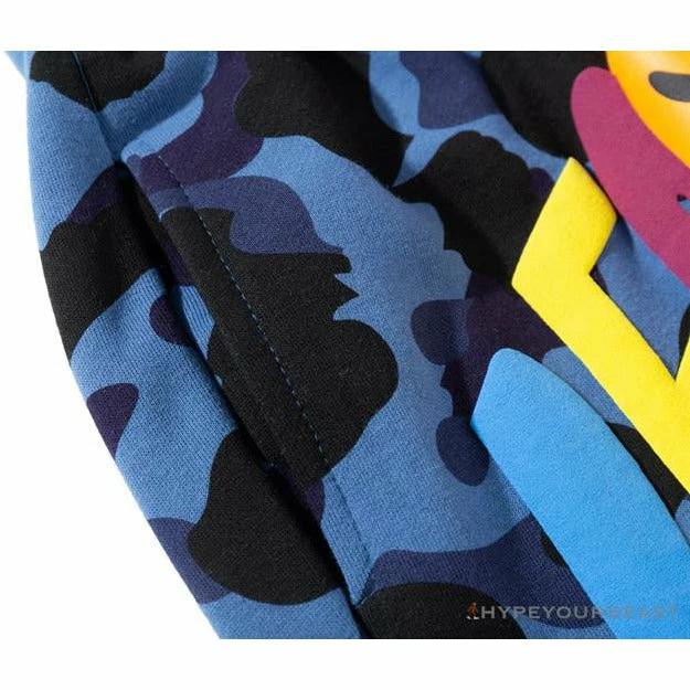 BAPE X READYMADE Tiger Head Foam Camouflage Shorts ‘BLUE’ Clothes