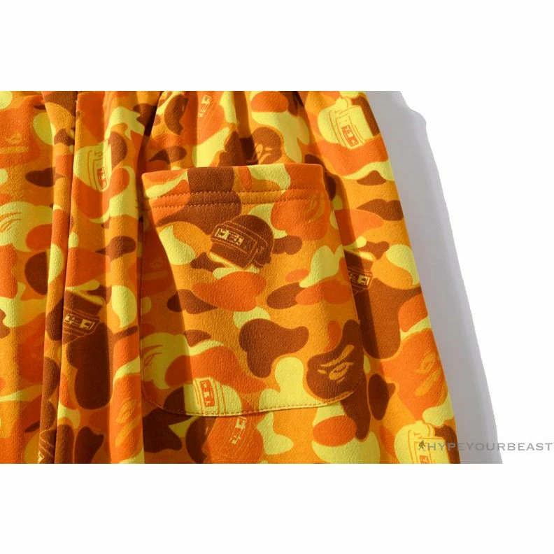 BAPE X PUBG Joint PUBG PUBG Eating Chicken Orange Camouflage Pants