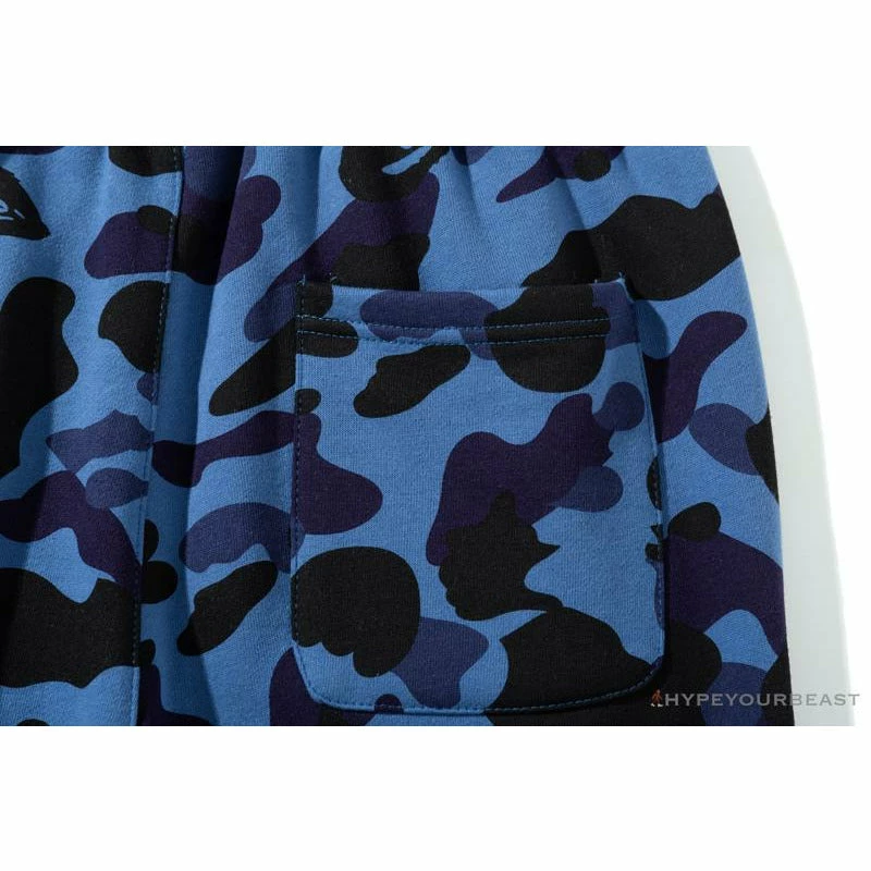 BAPE X READYMADE Tiger Head Foam Camouflage Shorts ‘BLUE’ Clothes
