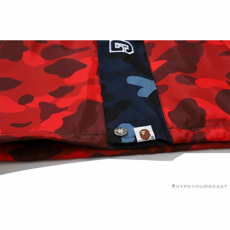 Clothes BAPE X PSG Paris Saint-Germain Camouflage Blue-Red Hoodie