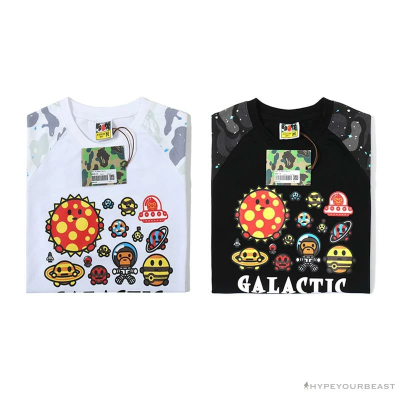 BAPE Baby Milo Galaxy Astronaut Luminous Tee Shirt ‘WHITE’ Clothes