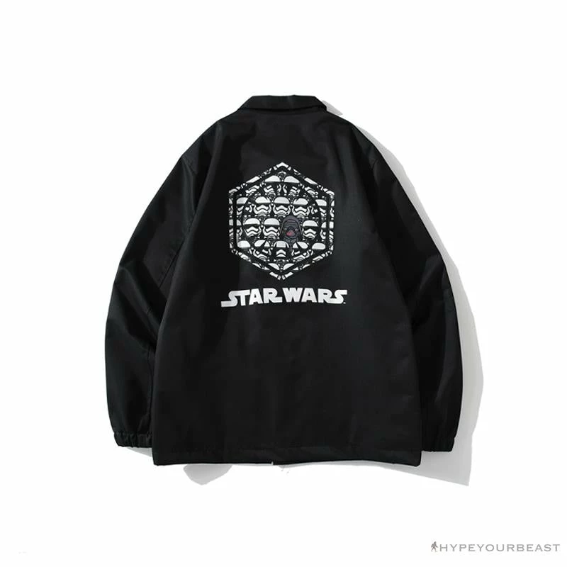 Clothes BAPE X Star Wars Collaboration Windbreaker Jacket ‘BLACK’