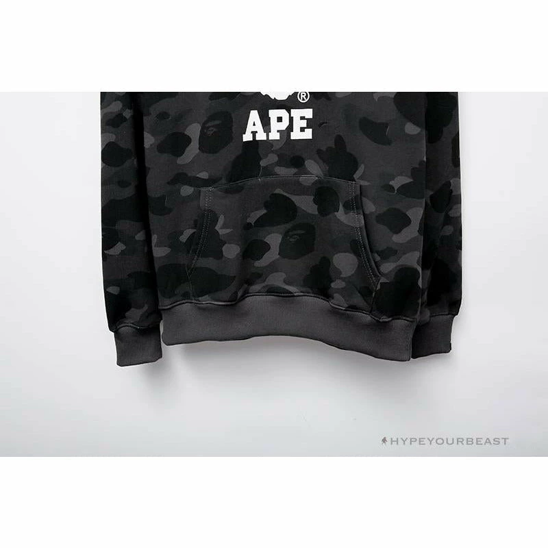 BAPE X Bathing Ape Head Camouflage Hoodie ‘GREY’