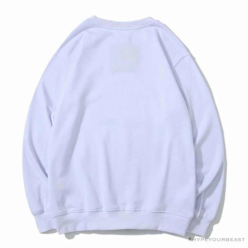 Clothes BAPE X Bathing Ape Head Long Sleeve Shirt ‘WHITE’