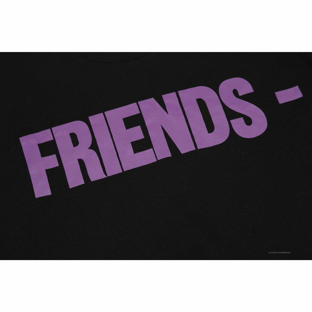 HypeYourBeast Shirts Vlone Purple Friends Shirt – Black