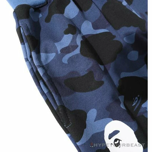 BAPE X PSG Paris Saint-Germain Camouflage Blue Pants Clothes