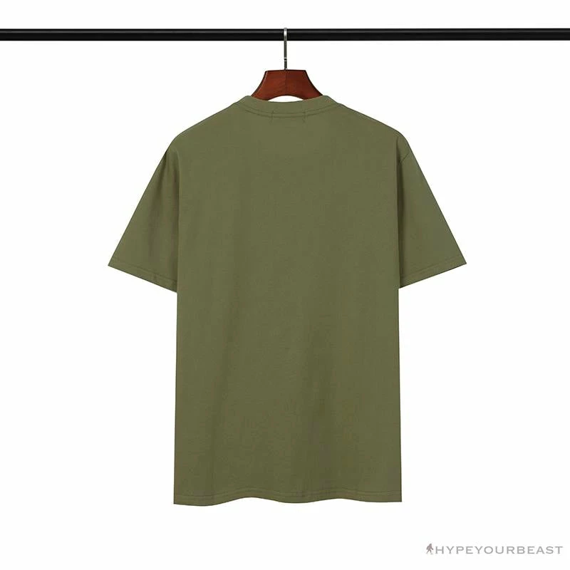 Clothes BAPE Classic Embroidered Logo Ape Head Tee Shirt ‘GREEN’